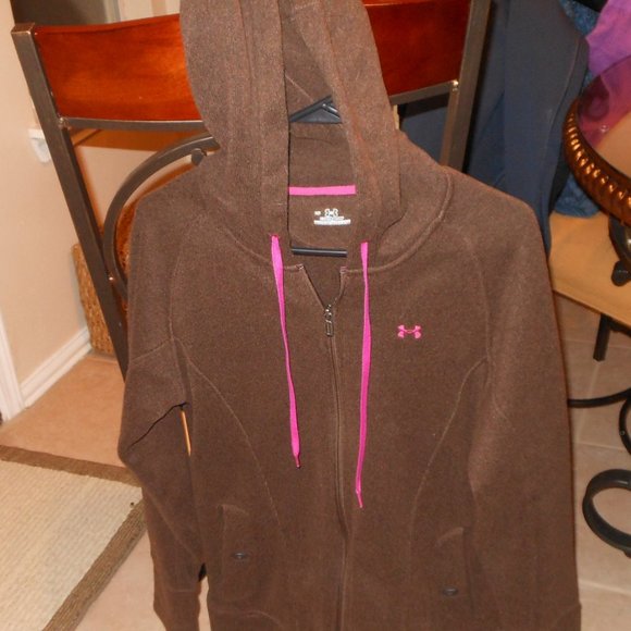 brown under armour jacket